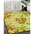 thumbnail image 2 of Ahgly Company Indoor Rectangle Patterned Neon Yellow Area Rugs, 8' x 12', 2 of 6