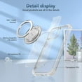 thumbnail image 6 of 360°Rotatable  Ring for iPhone 15 Pro Case Kickstand Compatible with MagSafe  Grade Shockproof Clear Case for iPhone 15 Pro,Clear, 6 of 17