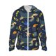 thumbnail image 1 of Fotbe Undersea Animals Chaqueta con Protección Solar UPF 50+ para Hombre y Mujer, Camisa con Capucha y Bolsillos-XX-Large, 1 of 7