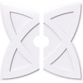 thumbnail image 1 of Ekena Millwork CMP32CM2-05000 32 in. OD x 5 in. ID Square Cosmo Architectural Grade PVC Contemporary Ceiling Medallion - 2 Piece, 1 of 1