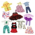 thumbnail image 2 of AlevRam 10 Sets 18 Inch Doll Clothes Set - Outfits for American Girl Dolls & 18" Dolls - Includes Pajamas, Dresses, Skirts, Swimsuit, Bodysuits - Gift for Girls Age 3+, 2 of 6
