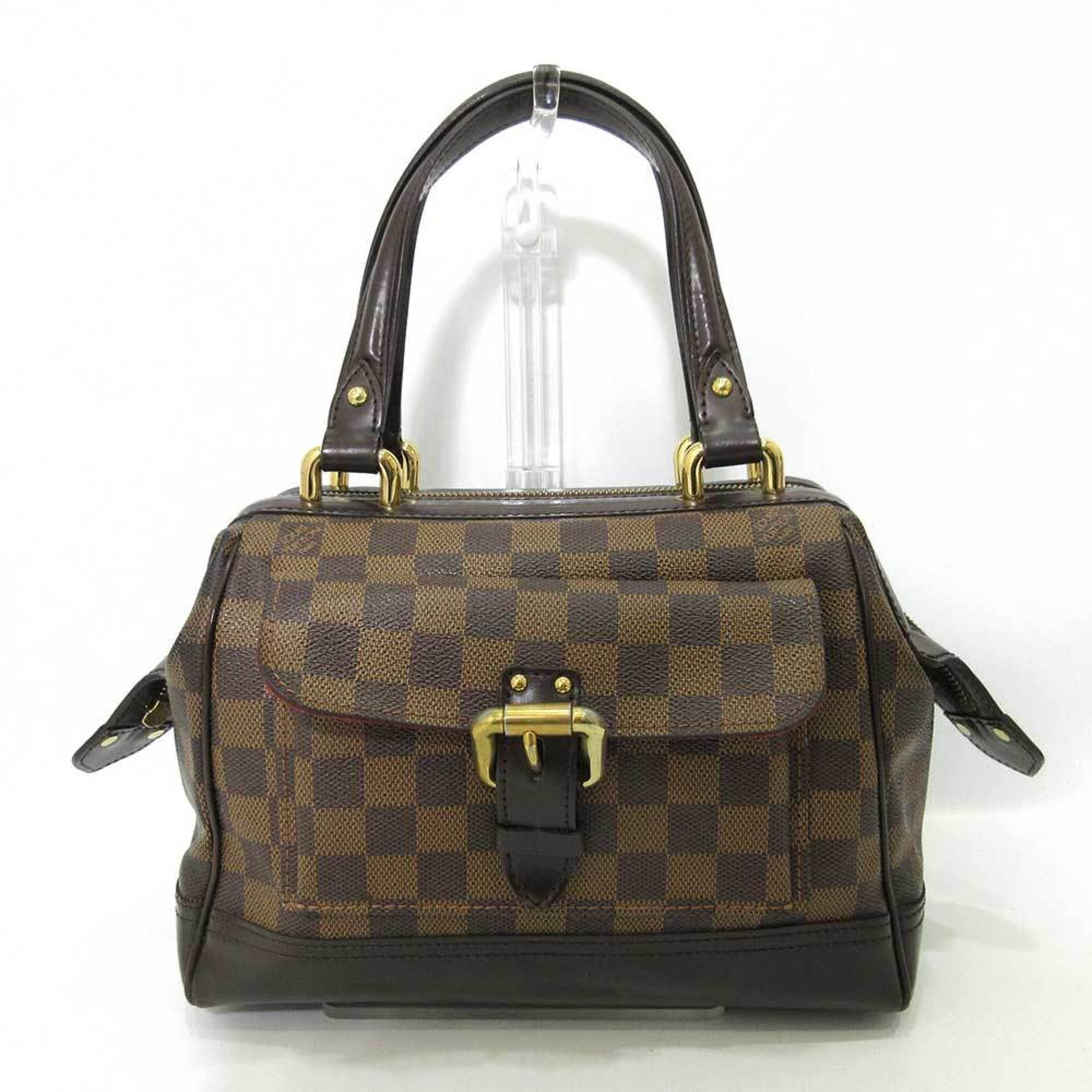 Authenticated Used Louis Vuitton Bag Knightsbridge Ebene Brown Handbag