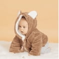 thumbnail image 6 of Baby Boy / Girl 3D Bear Design Winter Hooded Jumpsuit, 6 of 8