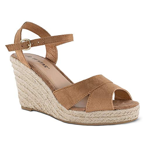 tan wedge heels