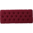 thumbnail image 4 of Christopher Knight Home Scarlett Tufted Fabric Ottoman Bench, Deep Red, 4 of 10