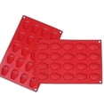 thumbnail image 4 of Moldes de silicona - Bandeja antiadherente, moldes para horno para hacer chocolate, pastel, tarta, mousse, molde para muffins 1 pieza Whbyv, 4 of 4