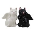 thumbnail image 5 of Ceramic Black White Angel Kitty Cats Devil Or Angel Salt And Pepper Shakers Set, 5 of 10