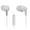 White, variant on Panasonic ErgoFit Wired Earbuds, in-Ear Headphones with Microphone and Call Controller, Ergonomic Custom-Fit Earpieces (S/M/L), 3.5mm Jack for Phones