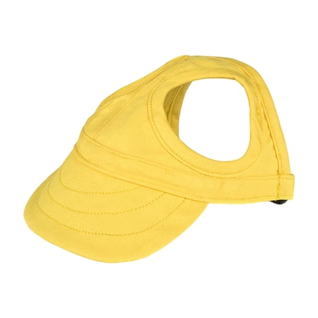 Outdoor Sun Protection Hood for Dogs Dog Hat Canvas Dog Sun Hat Dog Baseball Cap Pet Dog Outdoor Sun Protection Visor Hat Yellow