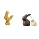 thumbnail image 1 of Juego De Estatuas De Gallo Y Conejo De Cerámica Feng Shui Para Decoración Del Hogar, Cumpleaños, Aniversarios, Inauguración De La Casa, Pascua, Exhibición De Jardín., 1 of 8