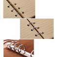 thumbnail image 3 of Leather Notebook, Vintage Spiral Bound Diary, Ring Binder Retro Journal, Refillable Sketchbook, 3 of 5