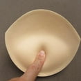 thumbnail image 3 of 3 Pairs Sponge Soft Bra Cups Insert Pads for Swimsuit - Beige, as described Nude, 3 of 8