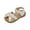 sandals 30#Beige, variant on Girls Sandals Soft Sole Bow Headband Design Princess Shoes for Toddlers and Little Girl Summer Beach Footwear Slides,Silver,3.5 Y-4 Y