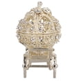 thumbnail image 3 of CNKOO Metal Rhinestone Jewelry Trinket Box Pumpkin Carriage Shape Craft for Home Decor, 3 of 6