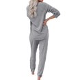 thumbnail image 5 of UK Womens Long Sleeve 2 PCS Tracksuits Set Joggers Active Sport Loungewear Frill, 5 of 5
