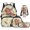 Space Capybara, variant on Garronmavis Ballet Capybara Kids Girls Backpack 4-Piece Set - Includes School Backpack, Lunch Bag, Pencil Case, Water Holder Case, Lightweight School Bag for Outdoor Picnic