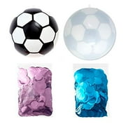 Gender Reveal Soccer Ball | Blue and Pink Confetti Kit | Gender Reveal Party Supplies | Ultimate Party Supplies