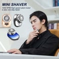 thumbnail image 4 of Mini Electric Shaver Pocket Size USB Waterproof Razor Washable Portable for Men. E4N4, 4 of 8
