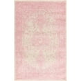 thumbnail image 1 of Unique Loom Bromley Traditional Border Rug 2' x 3' Rectangular Pink/Ivory, 1 of 2