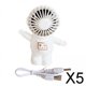 thumbnail image 1 of 5x Ventilador de Mano Personal Maquillaje Ventilador Facial USB Recargable Enfriador de Aire Mini Pequeño Ventilador Portátil Ventilador de Bolsillo P 5 piezas, 1 of 5