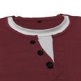 thumbnail image 6 of Lmnyox Men's Casual Long Sleeve Shirts Solid Casual Crew Neck Button T Shirt with Pocket Vintage Work Tops, 6 of 8