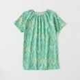 thumbnail image 2 of Bovxnpu Chemise de Nuit pour Filles, Chemises de Nuit en Coton pour Filles, Chemise de Nuit Pyjama, Robe de Nuit à Col Rond à Manches Courtes Imprimée de Fleurs, Jupe de Nuit Ample Décontractée pour Vêtements de Climatisation, 2 of 6