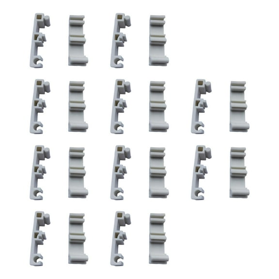 Kuntesetty 10 Pieces Pet Fence Clamps Dog Enclosure Accessories Splicing and Fixation Clamp White