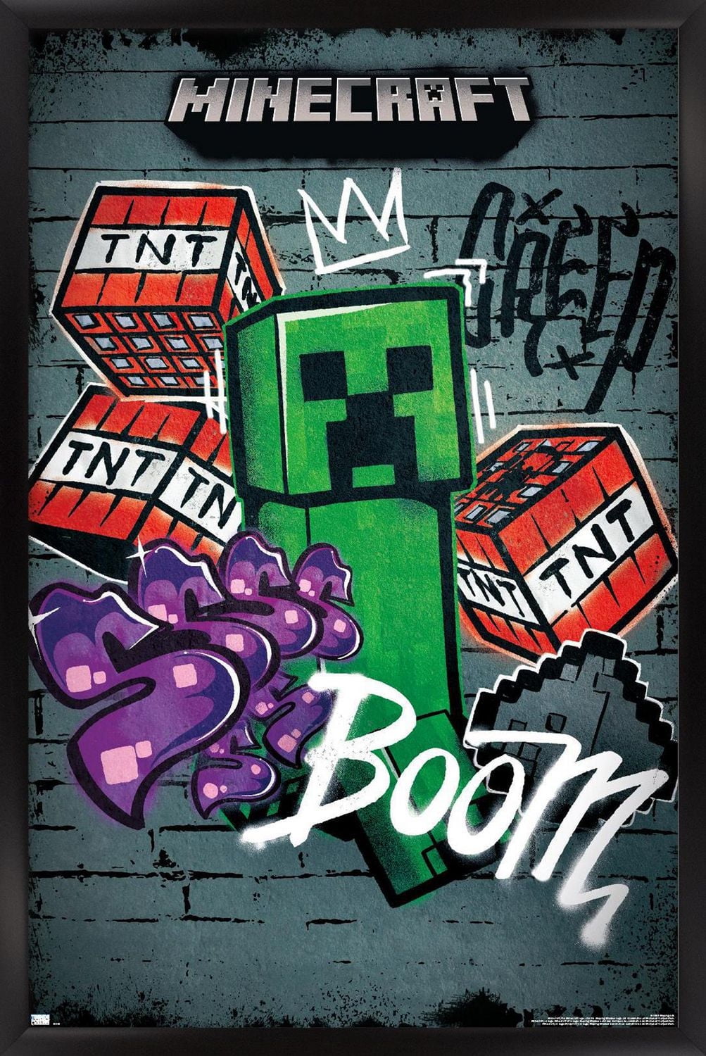 Minecraft - Creeper Do Not Enter Wall Poster, 22.375" x 34"
