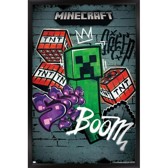 Minecraft - Creeper Do Not Enter Wall Poster, 22.375" x 34"