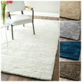 thumbnail image 1 of nuLOOM Handmade Solid Soft Plush Shag Rug (3' x 5') White, 1 of 6