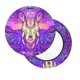 thumbnail image 2 of Balery Elephant in Tribal Style Fundas de asiento para taburete de bar redondo de tela de terciopelo ajustables que protegen de arañazos y manchas para sillas de 14 a 17 pulgadas.-14 inch, 2 of 7