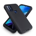 thumbnail image 2 of For Motorola Moto G Play 2023 / Moto G Pure / Moto G Power 2022 Heavy Duty Dropproof Phone Case Holster Belt Clip w/ Built in Screen - Black, 2 of 9