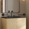 thumbnail image 4 of Bosse 24" Freestanding Bathroom Vanity in Natural Oak with Black 3-Hole Centerset Sink Top, 4 of 11