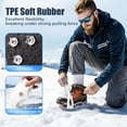 thumbnail image 6 of Snow Cleats For Shoes Anti Slip Ice Cleats for Shoes and Boots, Traction Ice Snow Grip with Stainless Steel Spikes and Silicone Men Women for Hiking, Walking, Climbing, Jogging,Fishing, 6 of 7