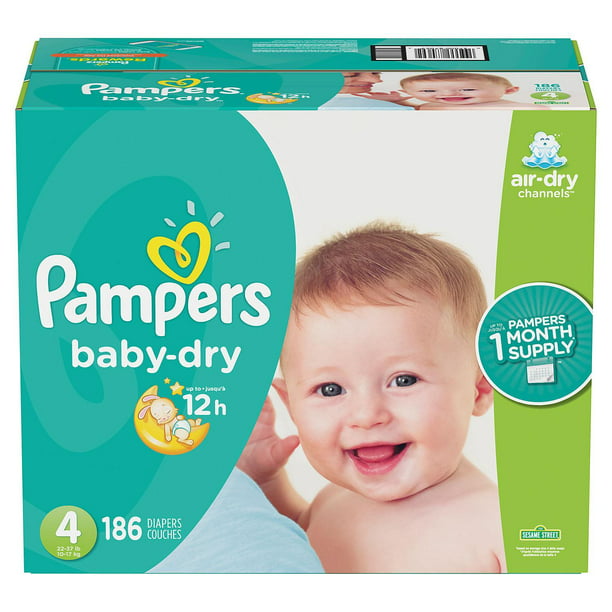 het formulier Binnenshuis onderschrift Pampers Baby Dry One-Month Supply Diapers (Choose Your Size) - Walmart.com