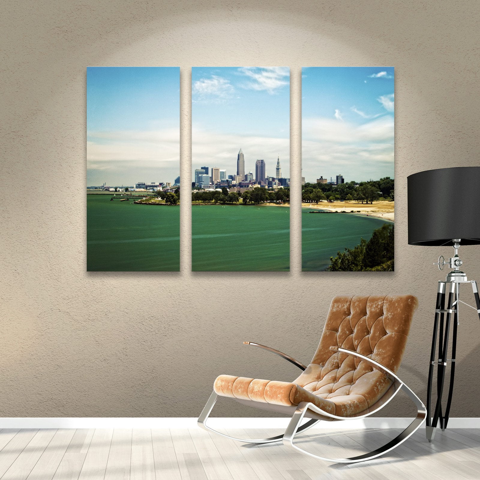 Cody York "Cleveland 22" Floater-Framed Gallery-Wrapped Canvas