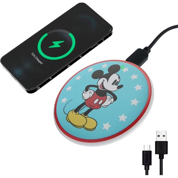 Disney Mickey Mouse QI Wireless Charger Portable Charging Station