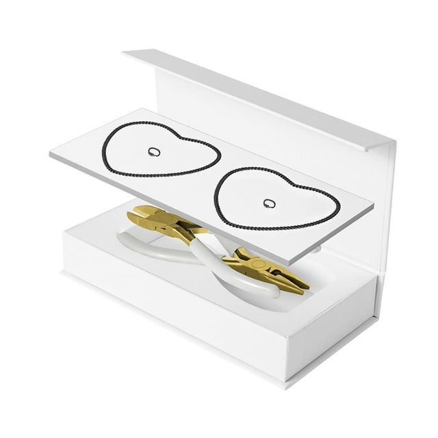 Kit de pulseras permanentes, herramientas para hacer pulseras, pulseras casuales y ligeras para parejas, manualidades para recuerdos de fiesta de negro