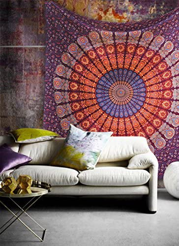 Twin Hippie Indian Tapestry Elephant Mandala Throw Wall Hanging Gypsy Bedspread 