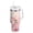 Pink Rose Pattern, variant on 40 oz Tumbler With Handle Stainless Steel Insulated Tumbler With Lid for Car Cup Holder Digital Art Of Peony