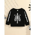 thumbnail image 2 of ITFABS Chandail Imprimé Halloween pour Enfants, Manches Longues Col Rond, 2 of 7