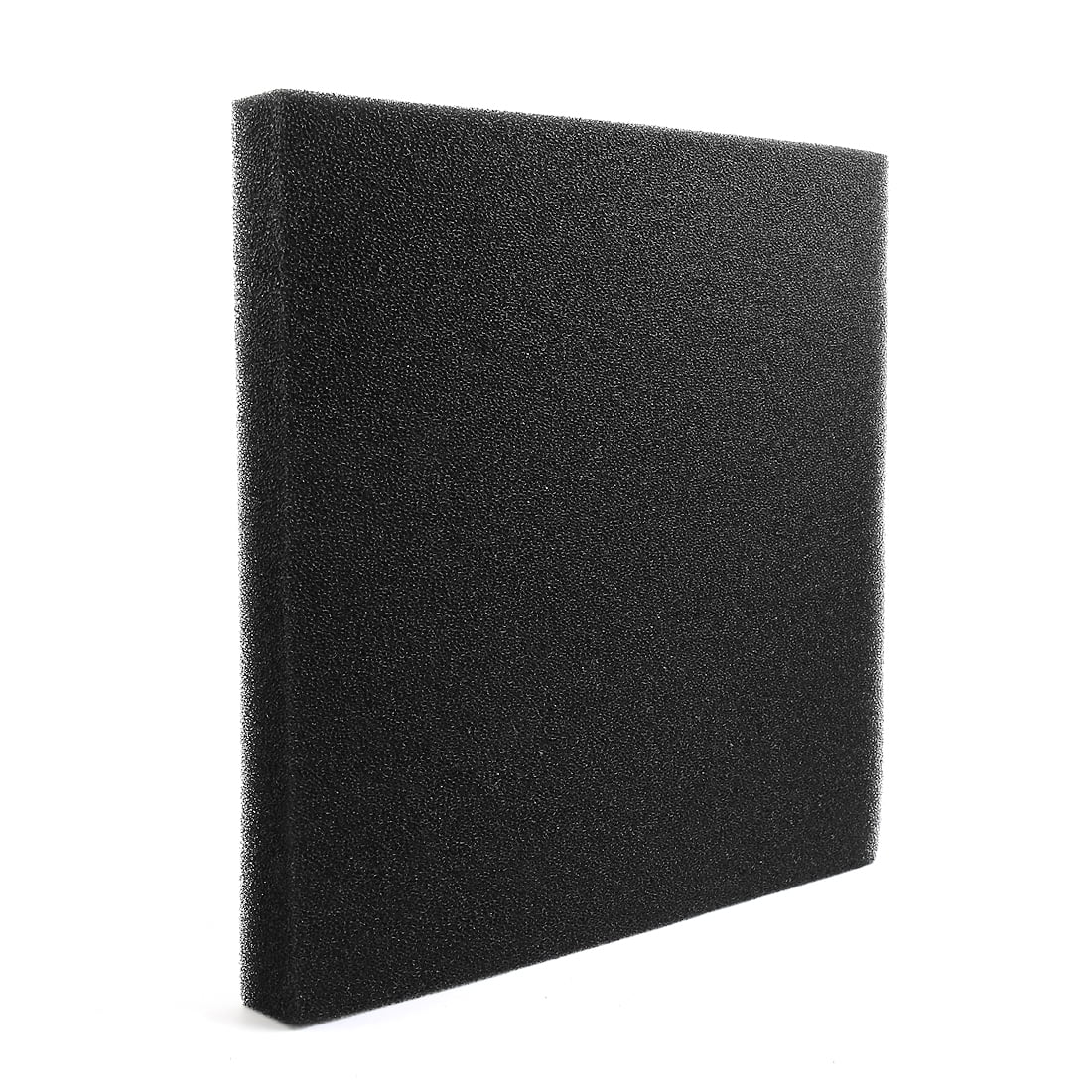 Black Rectangular  Filter Sponge Media Pad for Aquarium 17.7" x 17.7"
