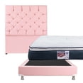 thumbnail image 1 of Colchón Matrimonial + Box Pink + Cabecera Capri Spring Air Dicasa Monaco, 1 of 8