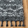 thumbnail image 3 of SAFAVIEH Pro Lux Marie Geometric Shag Area Rug, Dark Grey/Ivory, 8' x 10', 3 of 8