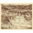 thumbnail image 2 of Barnes 23x20 Black Ornate Wood Framed with Double Matting Museum Art Print Titled - Brookland Washington DC - Barnes 1895, 2 of 4