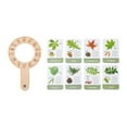 thumbnail image 1 of Tarjetas didácticas sobre plantas,Tarjetas didácticas divertidas de plantas con lupa,Foto realista de aula ligera,Juguetes educativos portátiles,juegos de actividades de, 1 of 9
