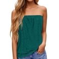thumbnail image 2 of YMNXA Women's Tank Top Sleeveless Strapless Solid Color Comfortable Elegant Lightweight Stretch Camisole For Casual Daily Wear,Army Green,Xxxxxl, 2 of 5
