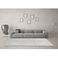 thumbnail image 3 of Ahgly Company Indoor Round Abstract Gray Modern Area Rugs, 4' Round, 3 of 4