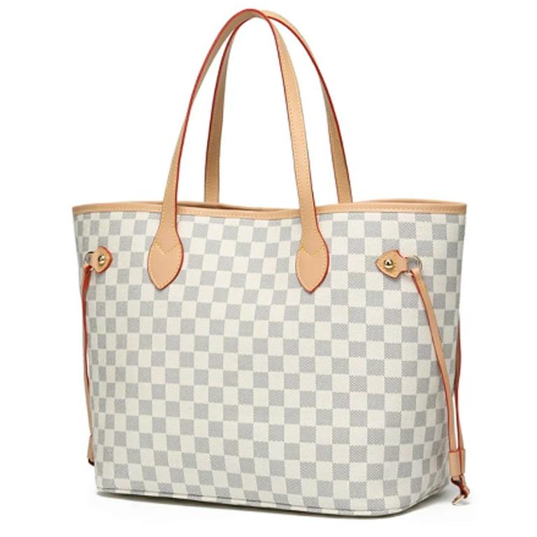 Skearow Ladies Women Classic Shopping Bags Purse Security Tote Top Handle  Fashion Shoulder Bag Designer Travel Portable White 