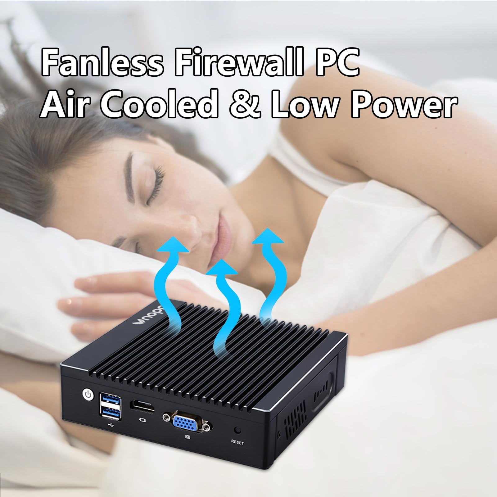 VNOPN Micro Firewall Appliance 6 Intel i211 NIC Gigabit Ports Industrial Fanless Mini PC, Network Gateway Soft Router Intel Core i3 6006U Mini Compute VNOPN Micro Firewall Appliance 6 Intel i211 NIC Gigabit Ports